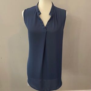 Cute Semi-Sheer Sleeveless Blouse